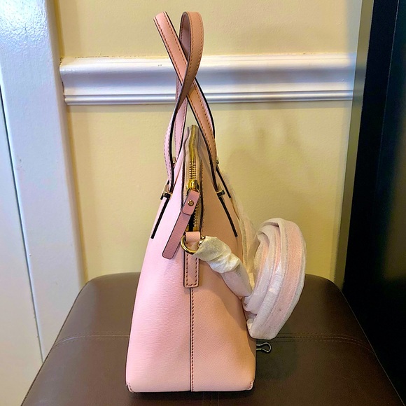 KATE SPADE Pink Cedar Street Maise Leather Top Handle Tote Crossbody NWOT - Picture 11 of 12